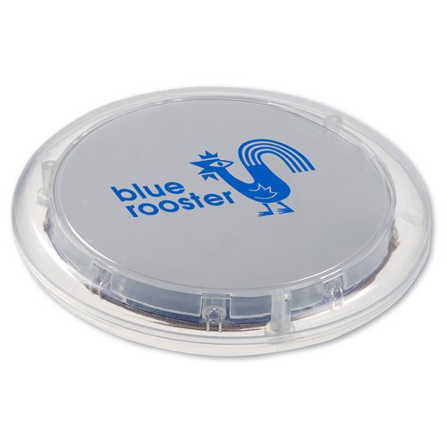 Additional Image 1 - a round white object with blue text