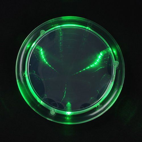Additional Image 2 - a green circle with a black background