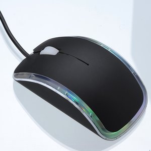 Additional Image 3 - a black computer mouse on a white surface