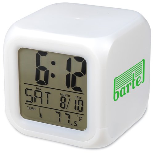 Additional Image 1 - a white cube with black numbers and a green screen