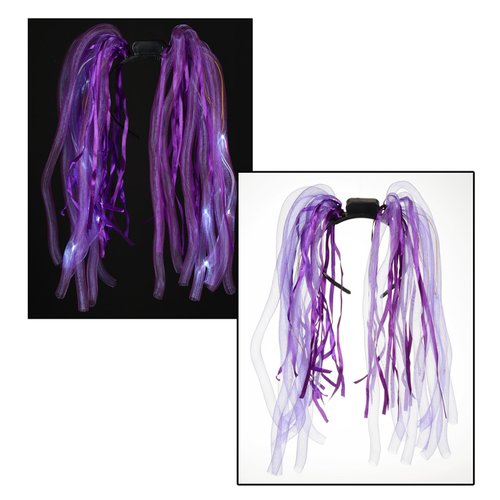 Additional Image 5 - a purple wig with long hair