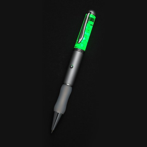 Additional Image 5 - a green pen with a black background