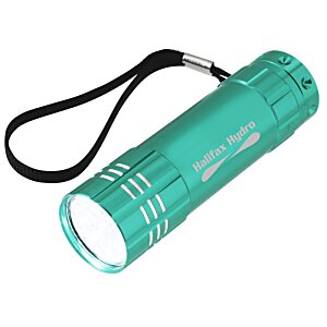 Additional Image 1 - a green flashlight with a black strap