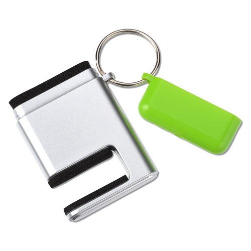 Additional Image 2 - a key chain with a green tag