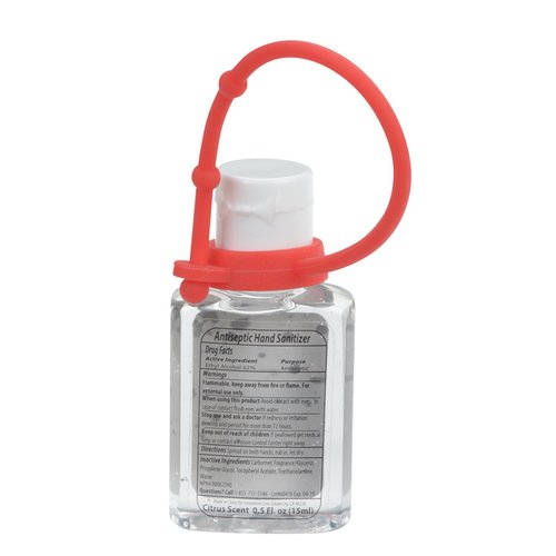 Additional Image 1 - a clear plastic bottle with a red handle