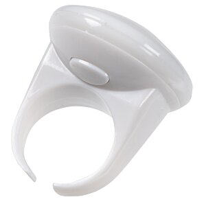 Additional Image 2 - a white ring holder with a round ring