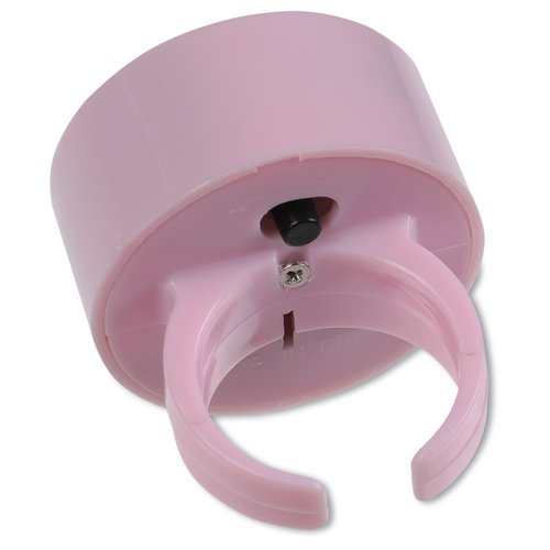 Additional Image 1 - a pink ring holder with a black hole