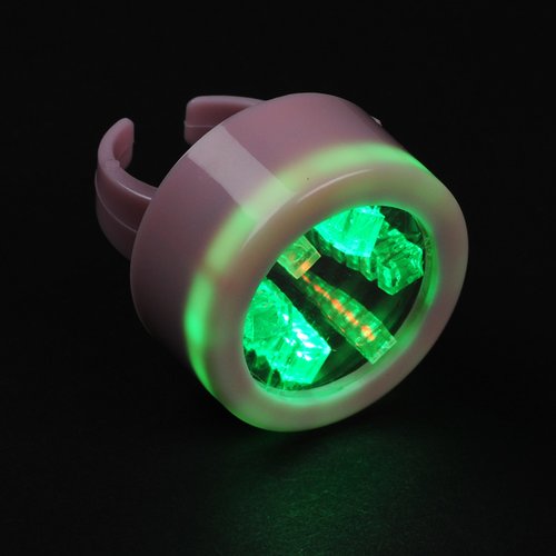 Additional Image 5 - a green light on a black background