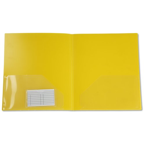 Additional Image 3 - a yellow folder with a white label