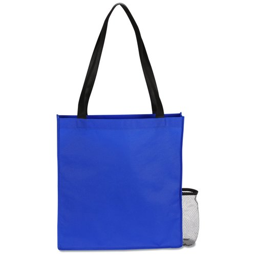 Additional Image 1 - a blue bag with black handles