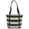 View Image 2 of 4 of Striped Accent 10 oz. Boat Tote - 13" x 18"
