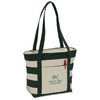 View Image 4 of 4 of Striped Accent 10 oz. Boat Tote - 13" x 18"