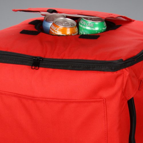 Additional Image 3 - a red bag with a green light on top