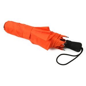 Additional Image 1 - an orange umbrella with a black handle