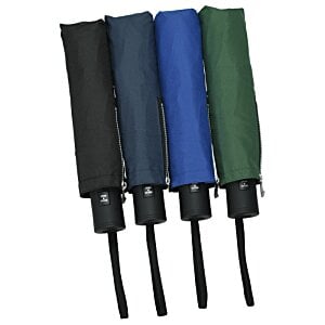 Additional Image 2 - a blue umbrella with a black strap