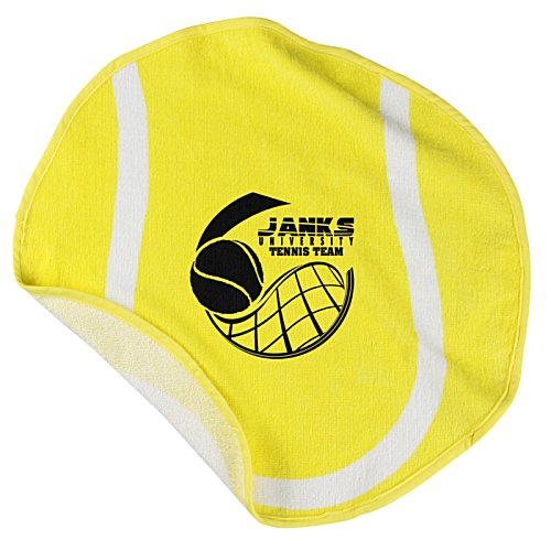 Additional Image 1 - a yellow tennis ball with a logo on it