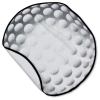 View Image 2 of 2 of Sport Ball Towel - Golf
