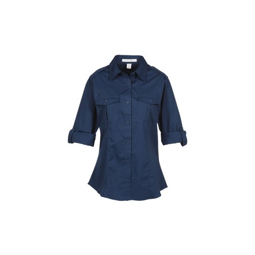 Additional Image 1 - a blue shirt with short sleeves