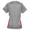 View Image 3 of 3 of Heather Challenger V-Neck Colorblock Tee- Ladies' - Screen