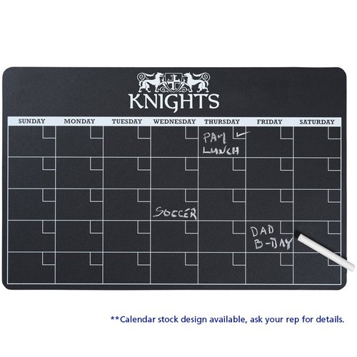 Additional Image 1 - a black calendar with white text