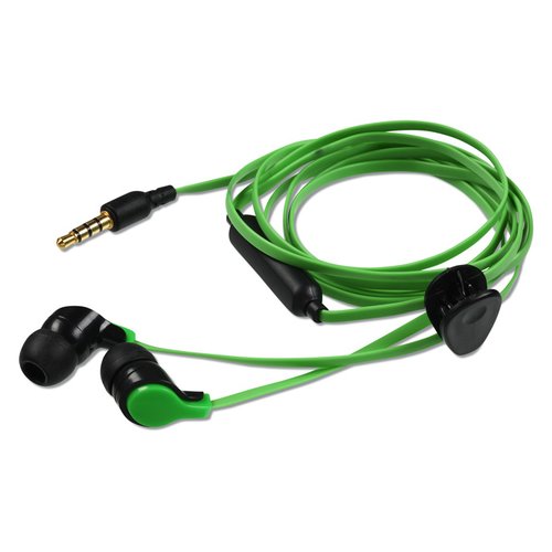 Additional Image 3 - a green earbuds with black plugs