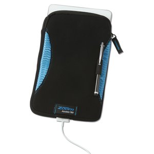 Additional Image 2 - a black and blue case with a cord
