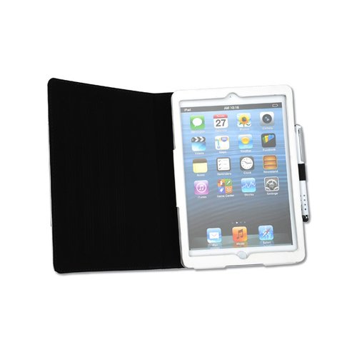 Additional Image 1 - a white tablet with a black cover