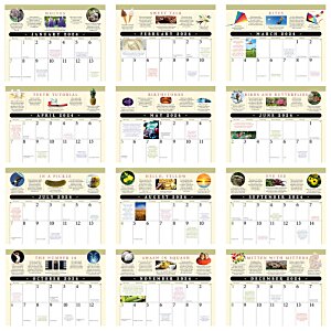 Additional Image 1 - a calendar with many different colored icons