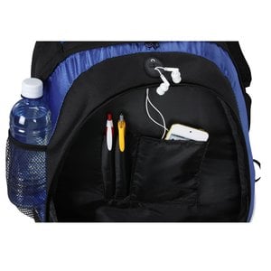 Additional Image 2 - a blue backpack with a black inside