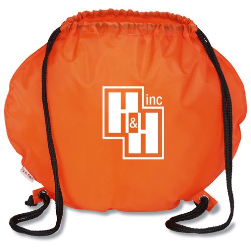 Additional Image 2 - an orange bag with a black strap