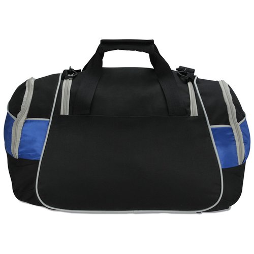 Additional Image 3 - a black and blue duffel bag