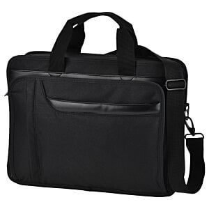Additional Image 1 - a black briefcase with a strap