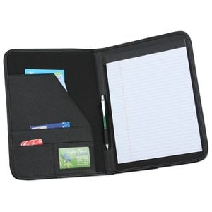 Additional Image 1 - a black wallet with a white screen