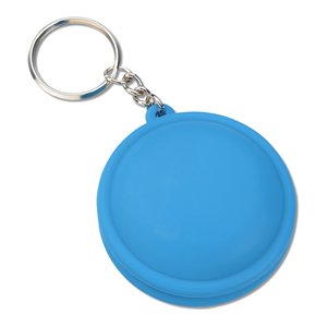 Additional Image 3 - a blue key chain with a ring