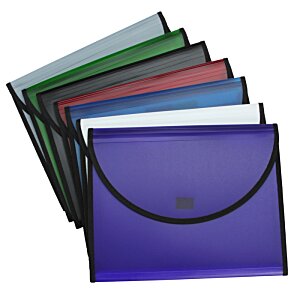 Additional Image 1 - a blue file folders with black handles