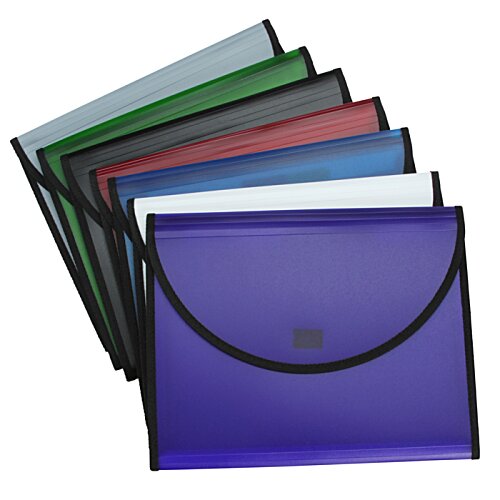 Additional Image 1 - a blue file folders with black handles