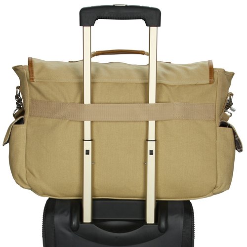 Additional Image 4 - a tan bag with silver handles