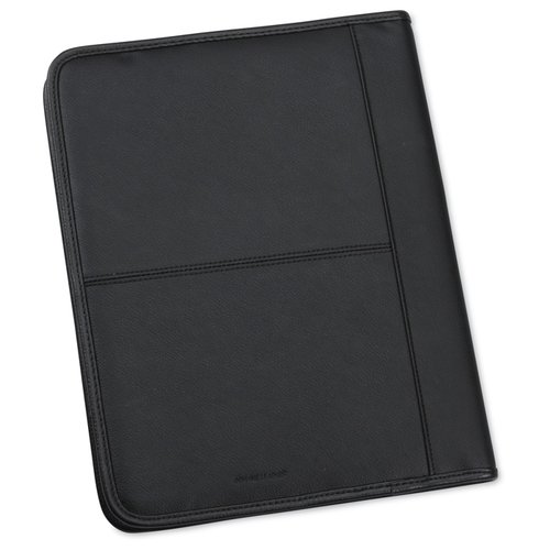 Additional Image 1 - a black leather case with a white background