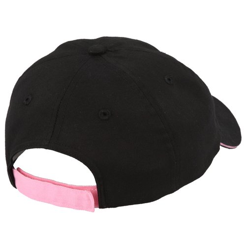 Additional Image 1 - a black hat with a pink band