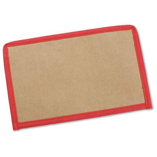 Additional Image 2 - a rectangular brown and red mat