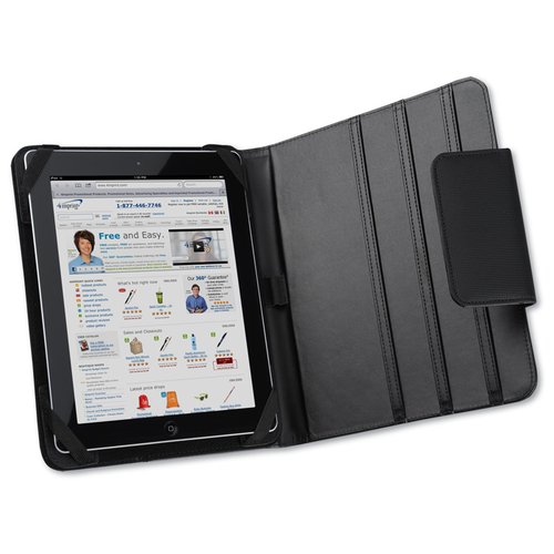 Additional Image 2 - a black tablet with a stand