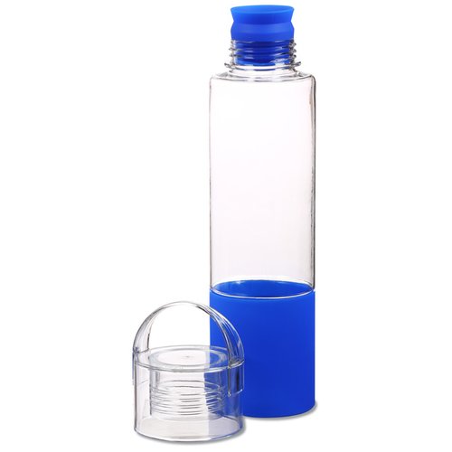 Additional Image 1 - a clear plastic bottle with a blue cap