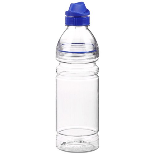 Additional Image 1 - a clear plastic bottle with a blue cap