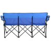 View Image 5 of 6 of "The Trio" 3 Person Folding Sport Chair