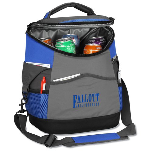 Additional Image 3 - a grey and blue cooler bag