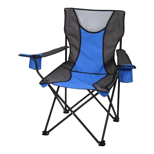 Additional Image 3 - a blue and black folding chair