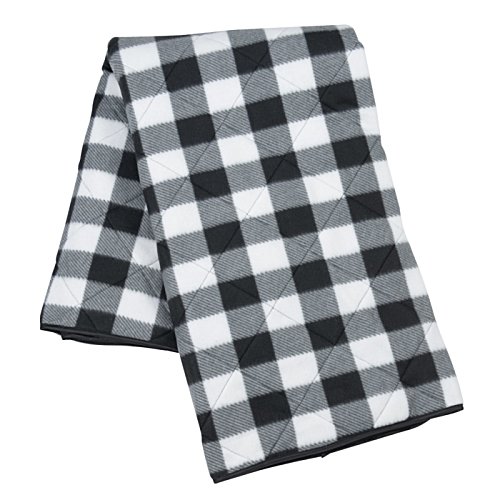 Additional Image 1 - a black and white checkered towel