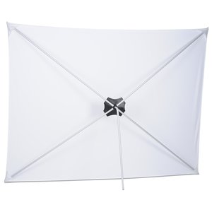 Additional Image 2 - a white umbrella with a black square on it