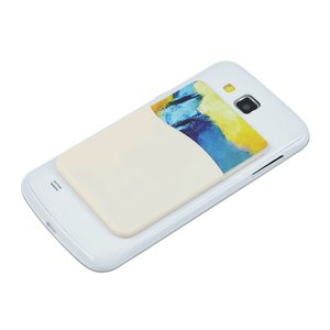Additional Image 2 - a white cell phone with a white cover
