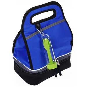 Additional Image 5 - a blue and black lunch bag